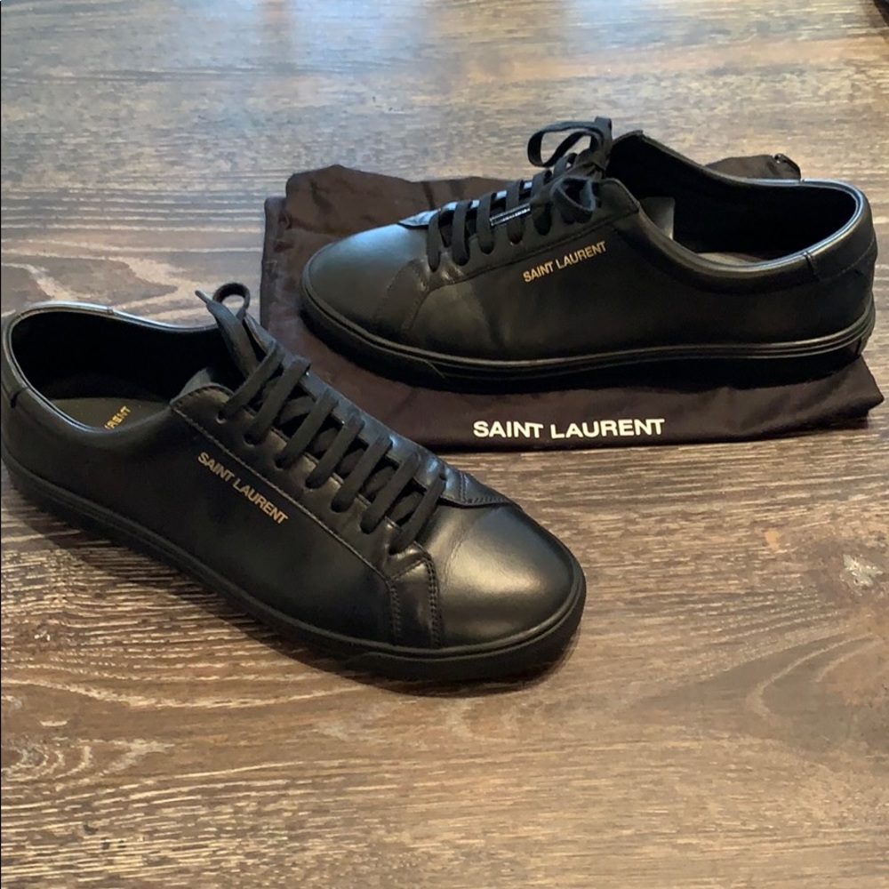 Saint Laurent Andy low-top sneaker, black, 42 IT